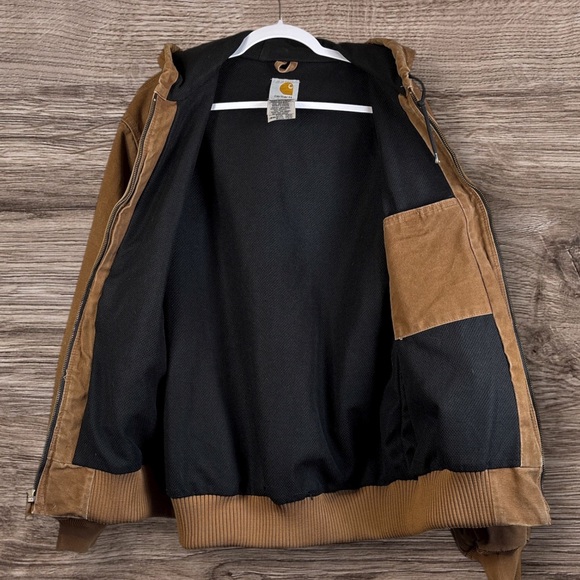 Carhartt Hooded Jacket J168 BRN Large - Picture 5 of 15